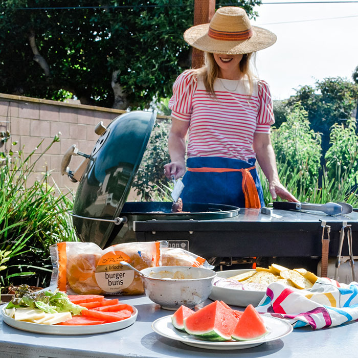 Backyard BBQ post from Kate Ramos of @holajalape for St. Pierre Baker